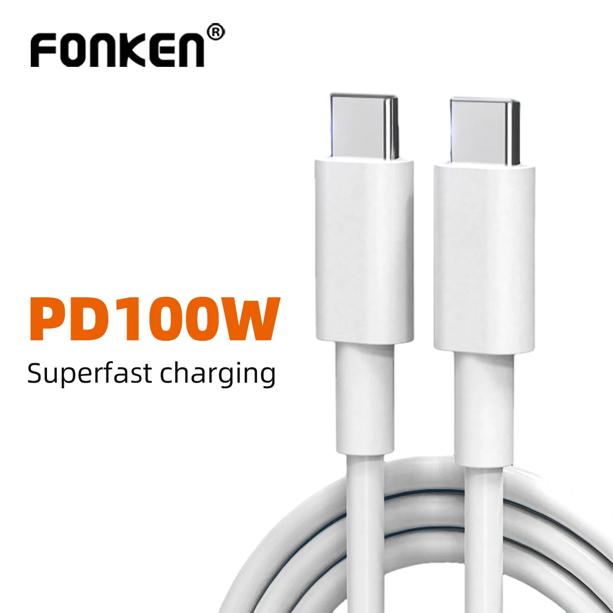 

100W USB Type C To USB C Cable For Macbook iPad Samsung Xiaomi PD Fast Charging Charger Data Cord 5A E-Marker Chip Fast USB C