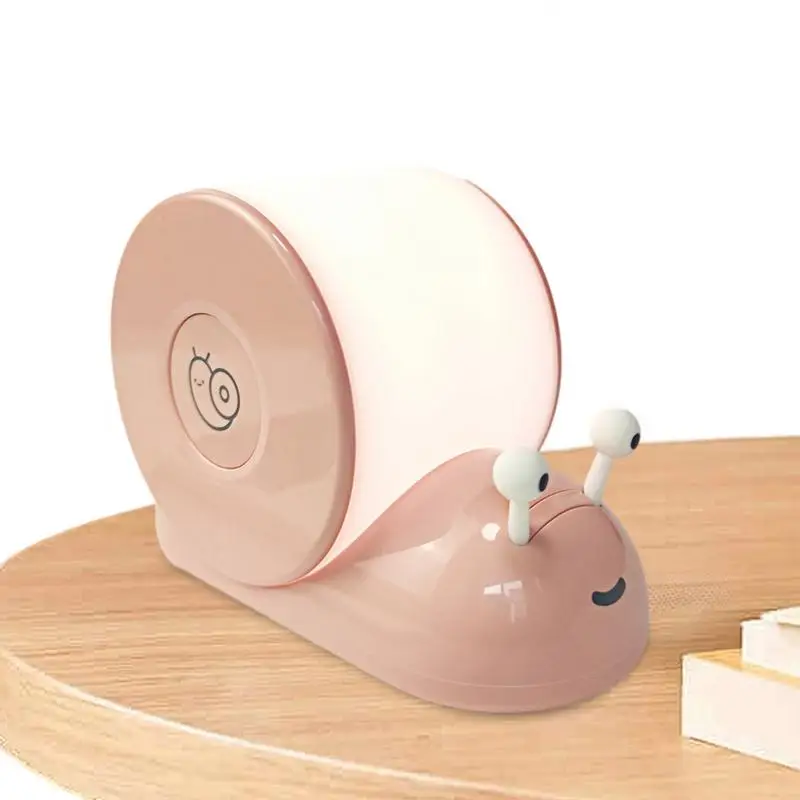 

Funny Night Light Fun Cute Snail USB Nightlight Soft Glowing Bedroom Decoration 800mAh Stepless Dimming Bedside Lamp Sensor Pat