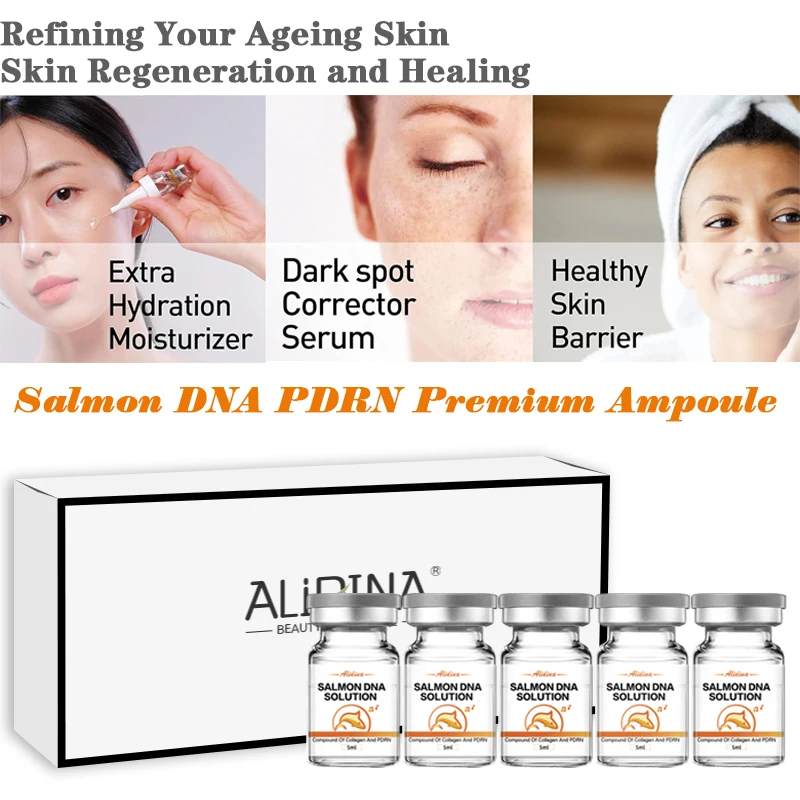 PDRN Salmon DNA Sodium Solution Skin Cell Scar Healing Booster Repair Ampoule Serum Korean Skincare