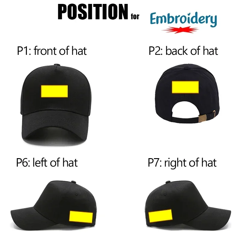 100% Cotton Custom Baseball Cap DIY Letter Embroidery Snapback Hats Women Men Customize Design LOGO Five-panel Unisex Caps YY704 3
