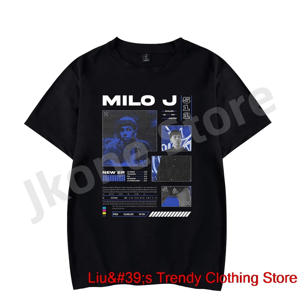 

Milo J 511 Album Merch T-shirts Summer Women Men Fashion Casual Short Sleeve Tee Streetwear Top