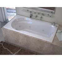 Venzi Elda 32 x 60 Rectangular Whirlpool Jetted Bathtub with Right Drain By Atlantis 1