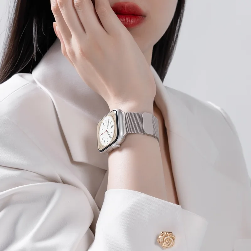 Premium Milanese Mesh Apple Watch Band Bracelet - Elegant Sport Strap