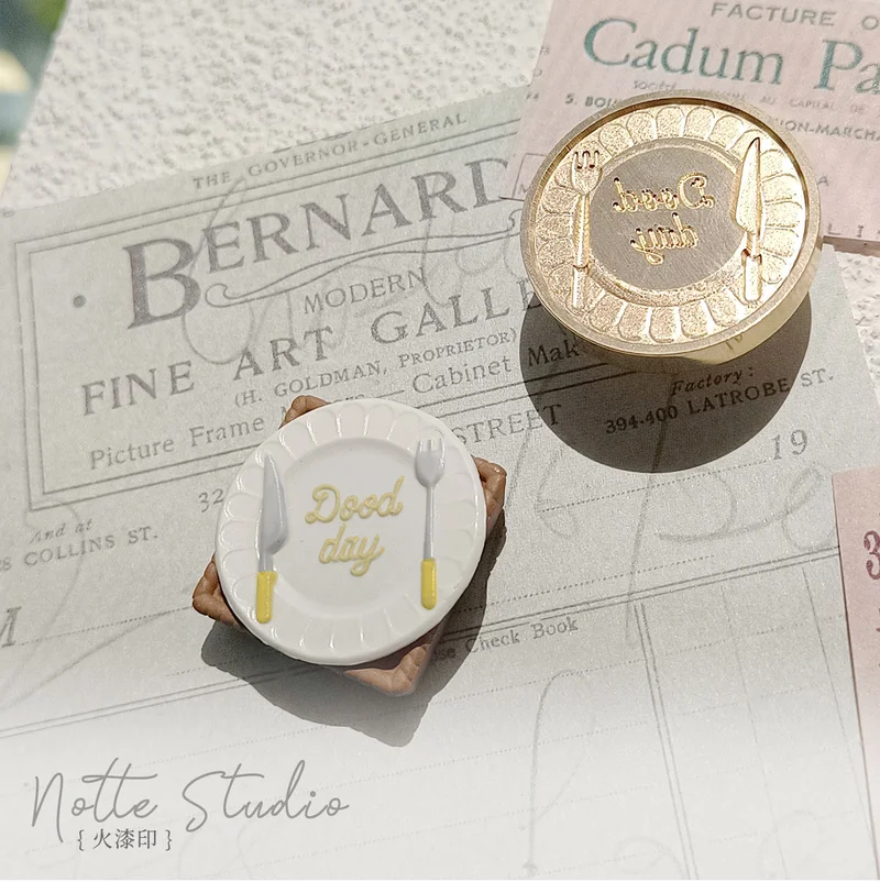 New Wax Seal Stamp Envelope Scrapbook Fire Paint DIY Embossed Seal Copper Head 3d Special-Shaped Relief Metal Brass Head
