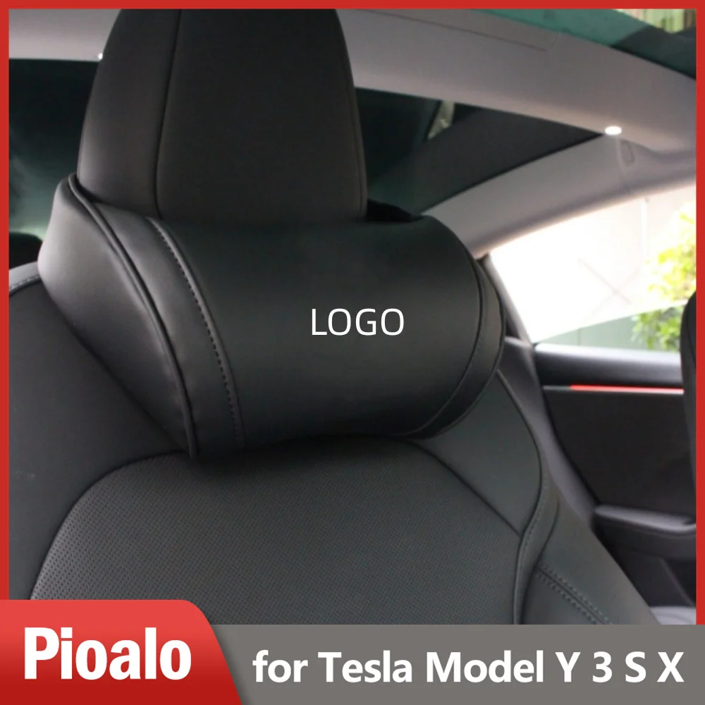 

Подушка для подголовника сиденья Tesla, подушка для шеи с уникальным дизайном для модели Tesla Y 3 S X, подушка для поддержки шеи из натуральной кожи
