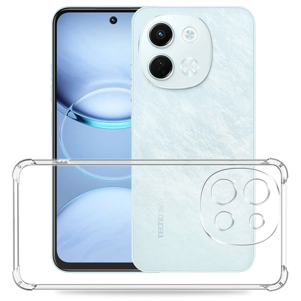 Shockproof Airbag TPU Silicone Soft Phone Case for Tecno Spark 30 Series