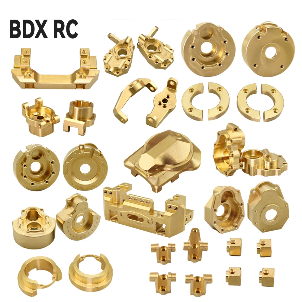 Brass Heavy Duty Counterweight Set for RC Crawler Axle Housing and Bumper Mount Upgrade