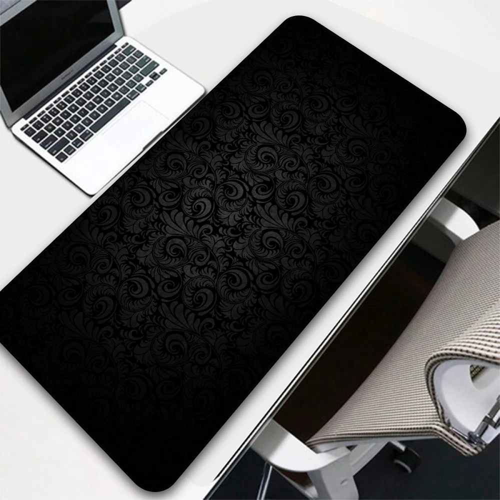 

XGZ Black Texture Large Mousepad XXl Laptop PC Gamer Keyboard Carpet Pad Gaming Accessories Csgo Locking Desktop Gaming Desk Mat