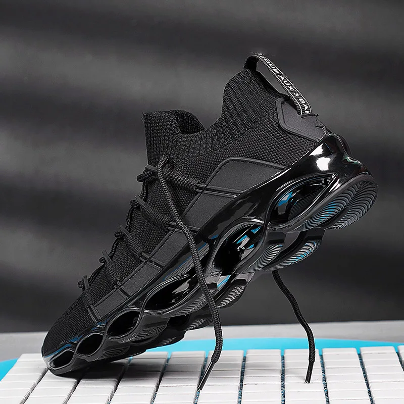 2026 New Men's Outdoor Sports Shoes, Fashionable Running Shoes with Breathable Mesh Upper and Cushioned Sole Size 39-48 1