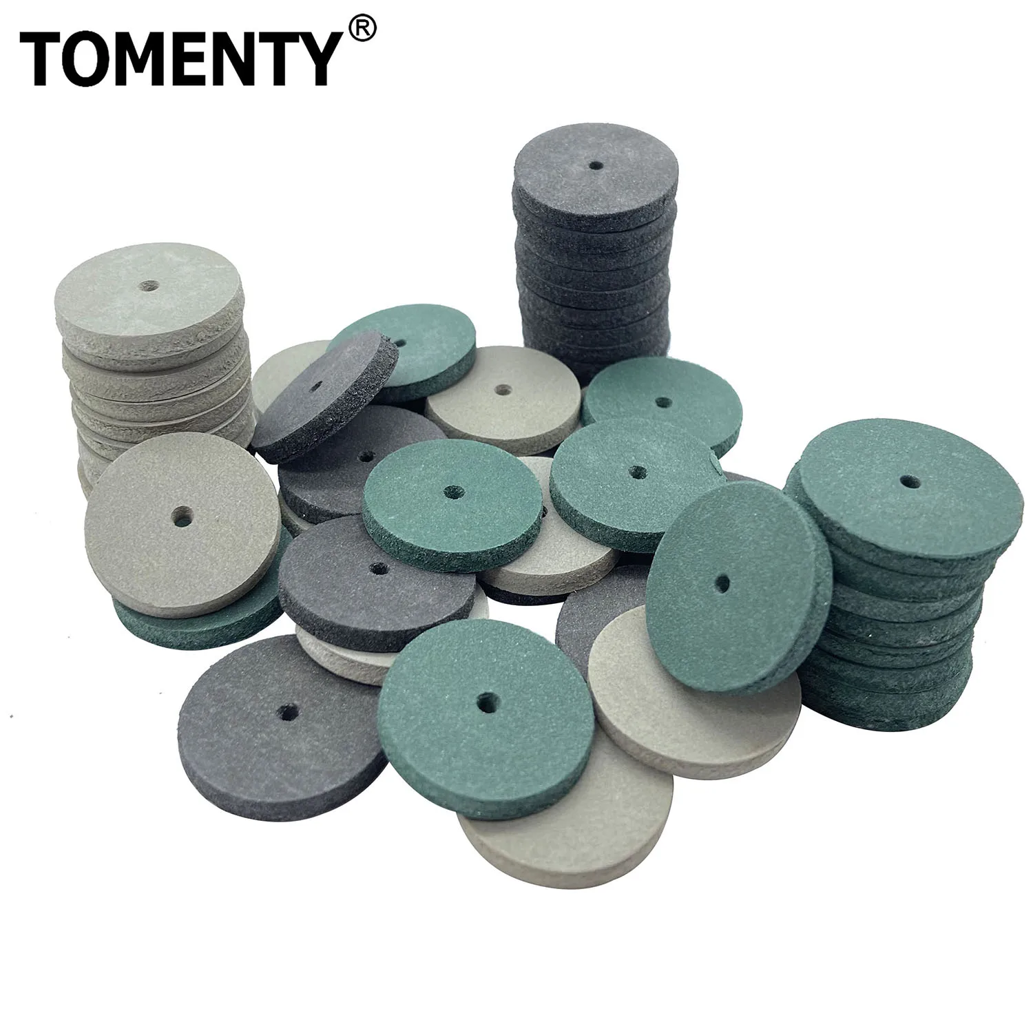 100pcs/Box Dental Polishing Wheels Burs Silicone Rubber Polishers For