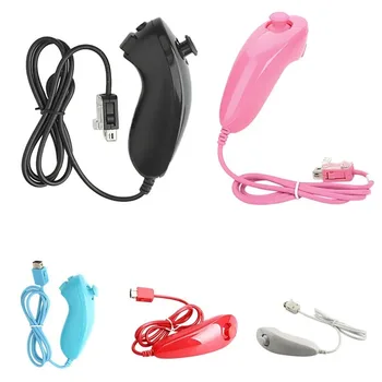 Nunchuck Gamepad 컨트롤러 원격 닌텐도 wii과 Nunchunk 원격 컨트롤러 USB 포트 Pubg 컨트롤러 스위치 라이트