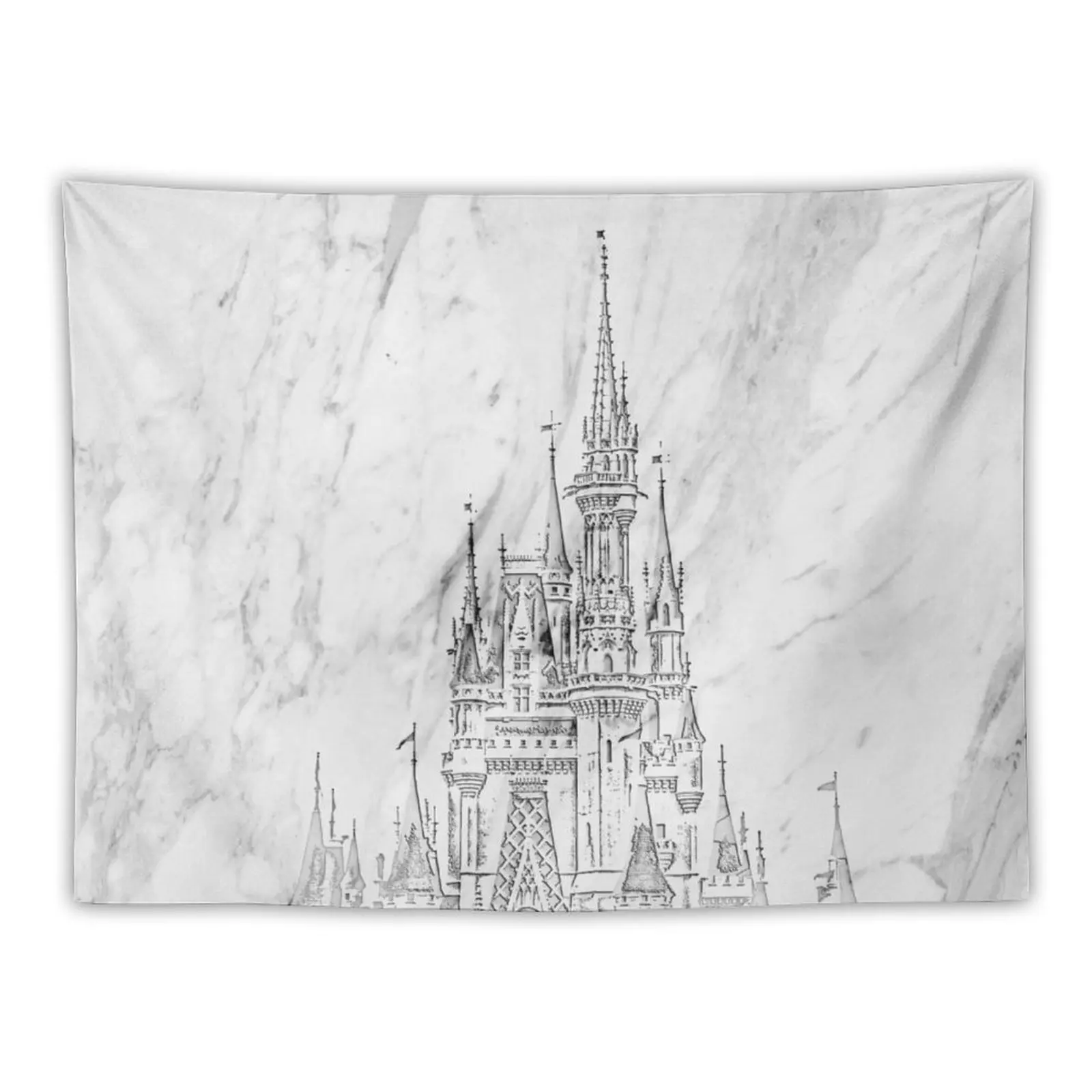 

Magic Castle Marble Carving Tapestry Room Decorator Decoration For Bedroom Aesthetics For Room Tapestry