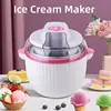 Ice Cream Maker,IL Mini Electric DIY Frozen Fruit Freezer Smoothie Blender Portable Automatic Ice Cream Machine Home Kitchen 4
