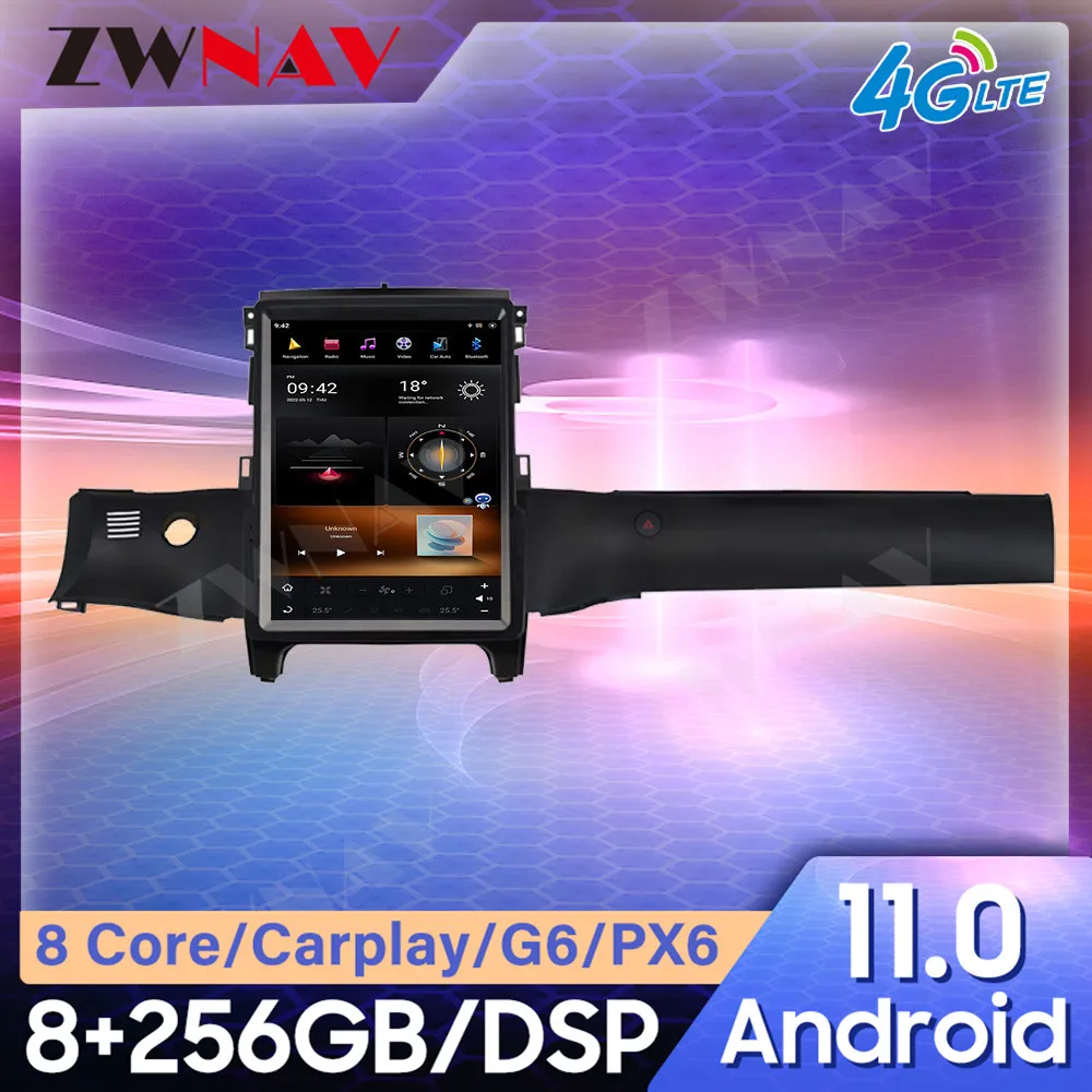 

For Ford Ranger 2018-2020 Tesla style Android Car GPS Navigation Multimedia Player Car Radio Player Head Unit Player