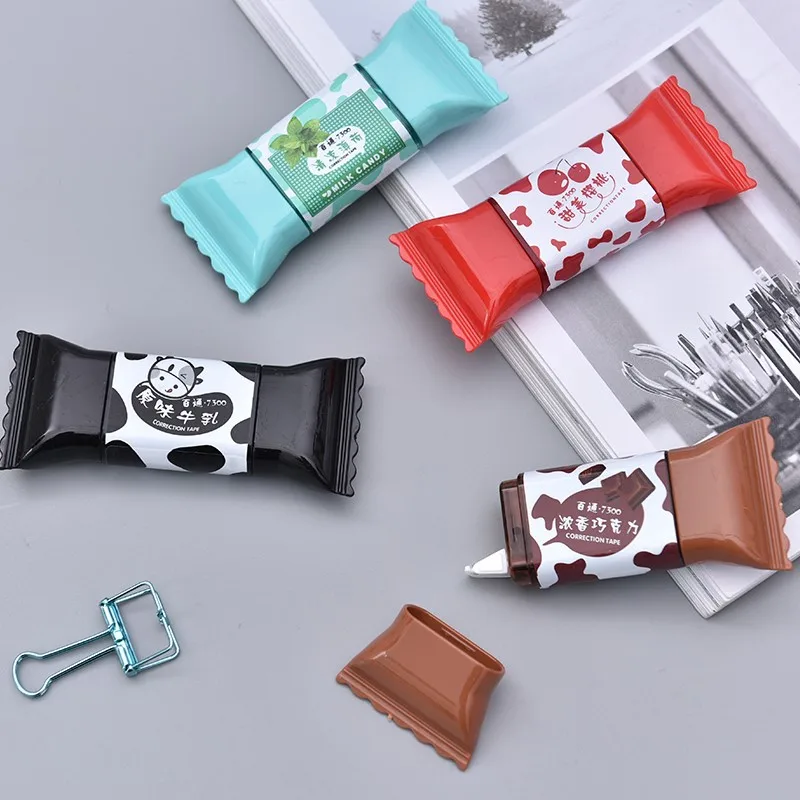 

4pcs/lot Sweet candy Correction tape Creative modeling students kawaii 3.5m School supplies