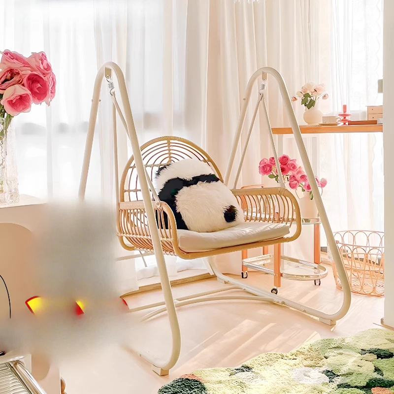 Hammock Swing Chair Home Balcony Single-Person Indoor Compact Small Space Living Room Cradle Outdoor Swing Chair