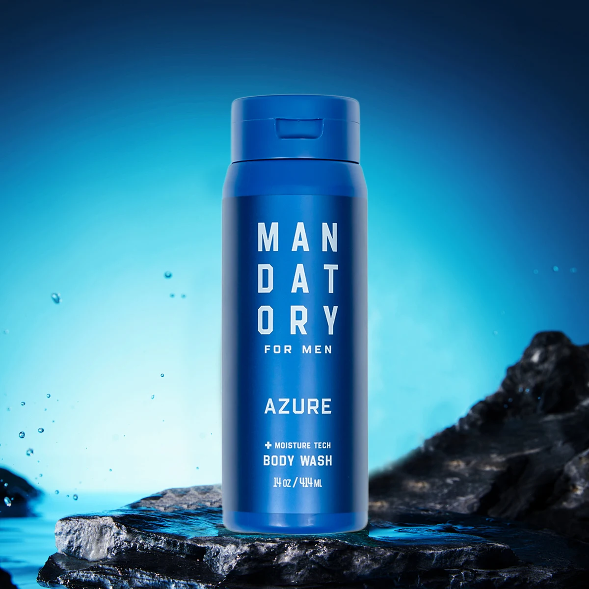 MANDATORY Body Wash for Men Body Shower Gel Men's Wash Pump Foaming Moisturizing Formulated Without SLS 14 Oz