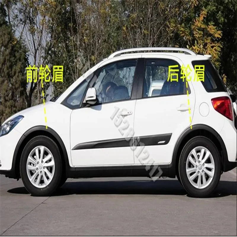 스즈키 SX4 해치백 2007-2010 자동차 스타일링 액세서리, 자동차 휠 펜더 플레어 휠 확장 휠 아치 플라스틱 트림