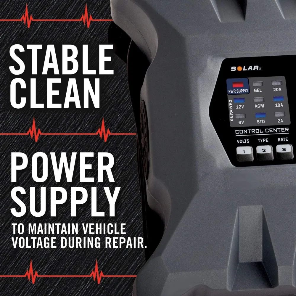 PL2310 10-Amp Fully-Automatic Smart Charger, 6V and 12V Battery Charger, Battery Maintainer 5