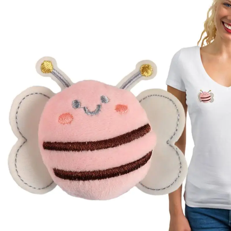 

Plush Pin Corsage Cute Bee Brooches Portable Plush Bee Brooch Pins For Scarves Schoolbags Bag Clothing