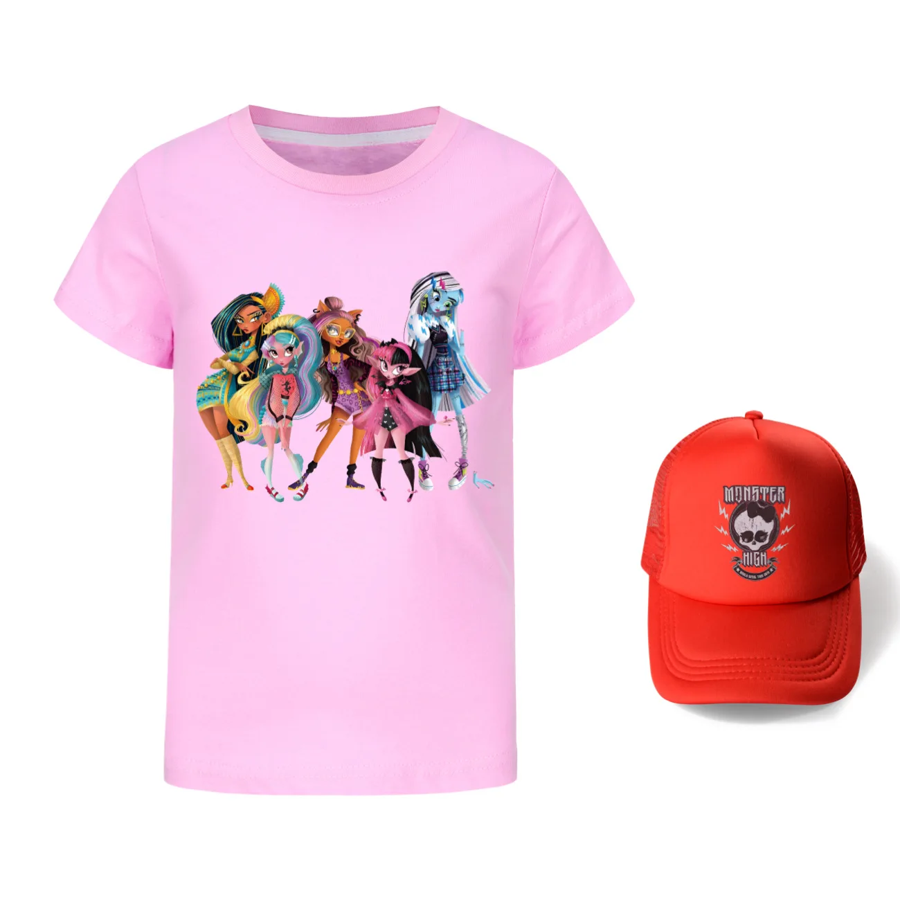 Camiseta Monster High para niños, ropa de verano 2024, camiseta de dibujos  animados para niñas, camisetas de algodón de manga corta para niños  pequeños, ropa para niños - AliExpress, image size:1300x1300