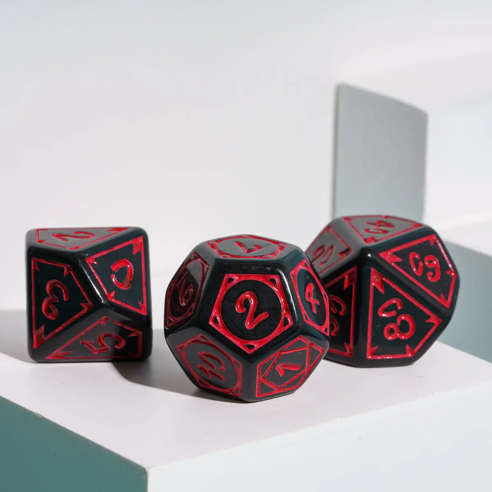 7Pcs/Set Dice Set D4~D20 DND Polyhedral Dice For Role Playing Board Game D&D acrylic dice,game dice,dice set