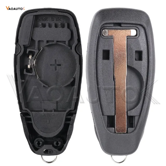สมาร์ทรีโมทกุญแจรถสําหรับ Ford Focus Kuga Fiesta C-Max Mondeo B-Max 3 ปุ่ม Keyless Proximity 433MHz ID83 49 ชิป HU101 ใบมีด 4