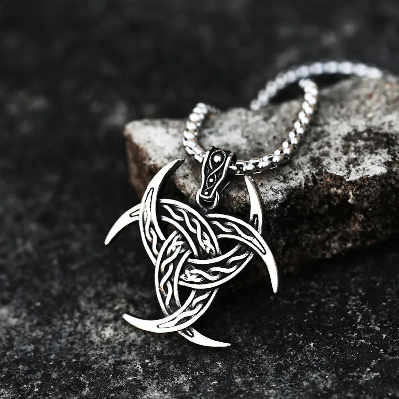 

Horn of Odin Pendant Necklace Men Nordic Celtic Amulet Necklace Men Scandinavian Jewelry