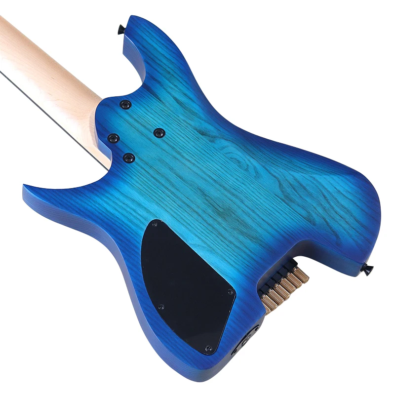 7 string headless electric guitar 30 inch solid ashwood body headless guitar maple neck headless electric guitar