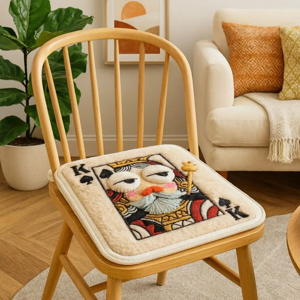 Funny Soft Thick Cushion Decorative Square Abstract Cushion Anti-slip Comfortable Chair Cushion Living Room