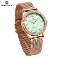 Naviforce 5028 Luxury Women's Wristwatch Watch for Women Fashion Elegant Bracelet Waterproof Quartz Ladies Watches Reloj Mujer