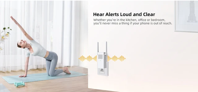 IMOU DS21 Wi-Fi Extender and Chime for Doorbells Hear Alerts