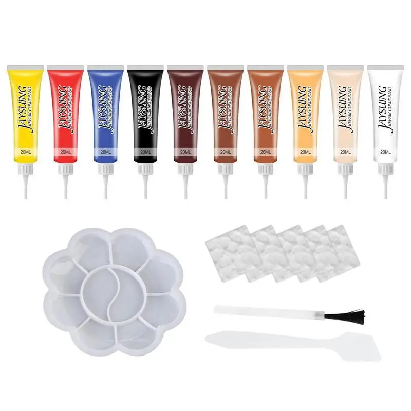 

Leather Furniture Repair Kit 10 Colors Leather Color Restorer Car Seat Repair Kit Leather Care For Furniture Sofa Jacket Car