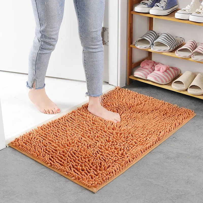 Alfombra de baño de microfibra antideslizante que absorbe el agua, para  sala de estar, tapete de piso para tapete de Banheiro, D, 15.748 in x  23.622