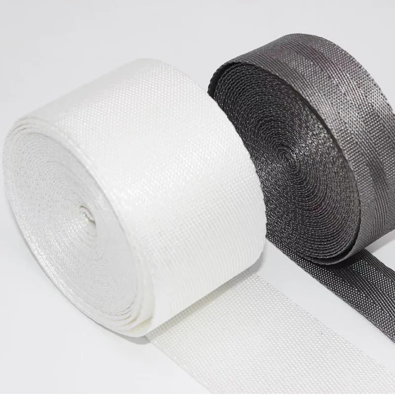 10m/lot Ultra high molecular weight polyethylene UHMWPE tape anti cutting band wear-resistant safety webbing 25mm*1mm white Nylon Webbing Nylon Webbing Tape