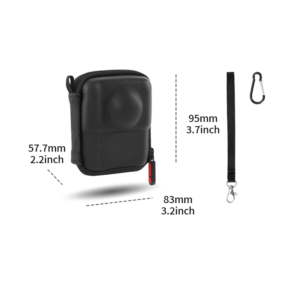 Mini Storage Bag For DJI Osmo 360 Camera Organizer Box Anti-Scratch PU Shell Protective Case Portable Photography Small Handbag