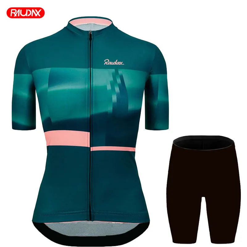 Women's Triathlon Short Sleeves Cycling Jersey Sets Maillot Ropa Ciclismo Summer Mountain Bike Clothing Female Cycling Wear