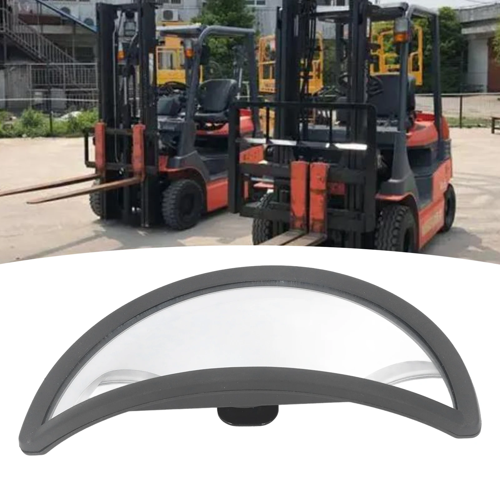 Forklift Convex Rearview Mirror ABS and Glass Broad Vision Range Half Dome Mirror for Forklift Convex Security