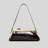 Fashion Long Clutch Bag for Women Luxury Designer Kiss Lock Women Shoulder Bags Elegant Party Purses Trend Underarm Bag 2025 - Image 3