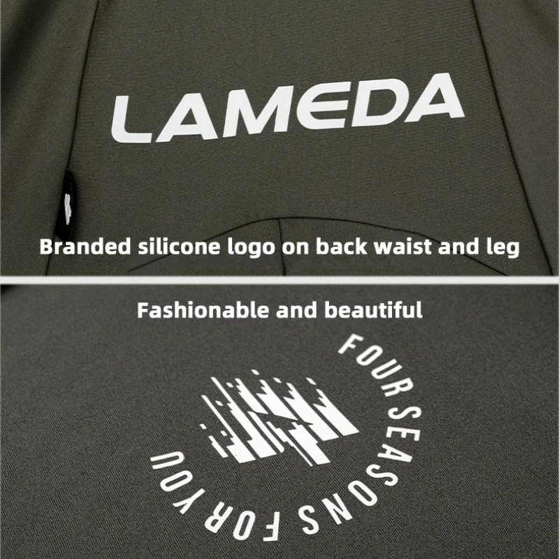 LAMEDA Men's Cycling Bib Pants Moisture-absorbent Breathable Cycling Clothing High Elasticity Upf50+ Sun Protection