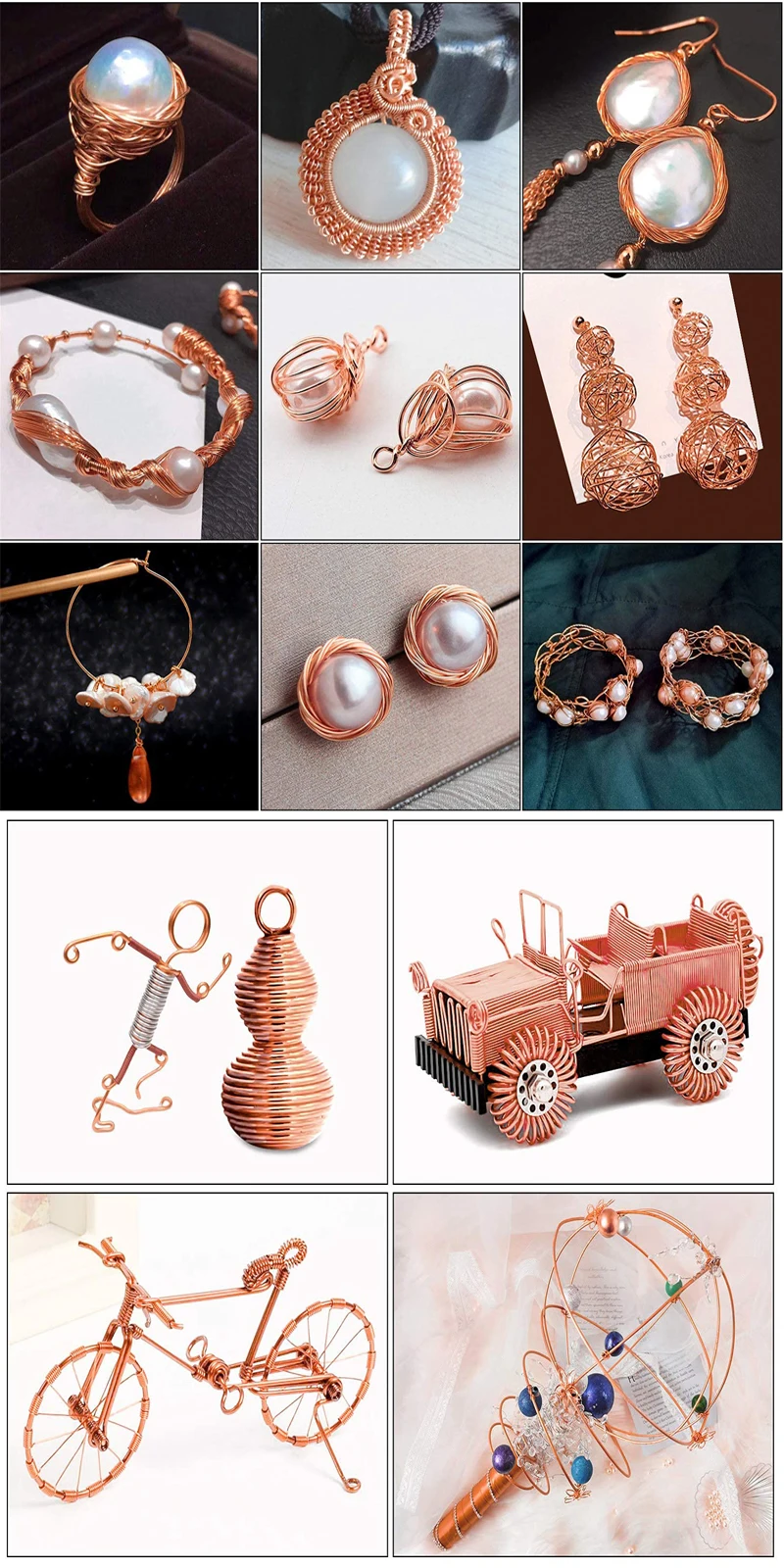 High-Quality Pure Copper Conductive Wire – Superfine and Durable, Multiple Gauge Options Available