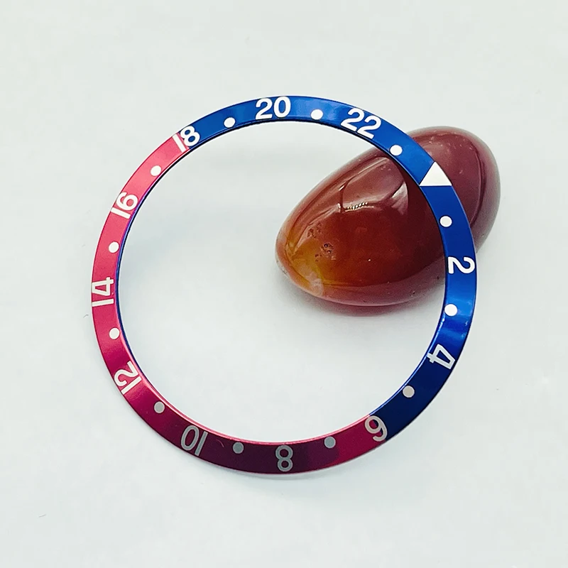 Curved Aluminum Watch Bezel Insert for Diving Watch Cases - 36.5mm