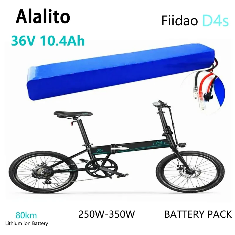 

2023 New 36V Battery10.4Ah 18650 Lithium Ion Battery Pack for Electric Bike Scooter 250W 350WCompatible with Fiidao D4s and More