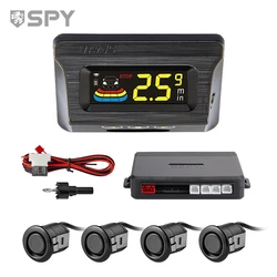 Kit de 4 Sensores de Aparcamiento SPY Negros con LED Wireless - AlarmaSpy