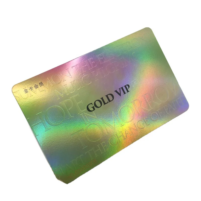 

Customized.product.Waterproof Die Cut Gold Foil Stamping Card Hologram Custom Luxury Holographic Plastic Pvc Business Card Print