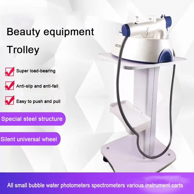 Hairdressing Supplies Salon Trolley Stand Wheel Barber Shop Beauty Tool Storage Tray White Rolling Cart Shelf