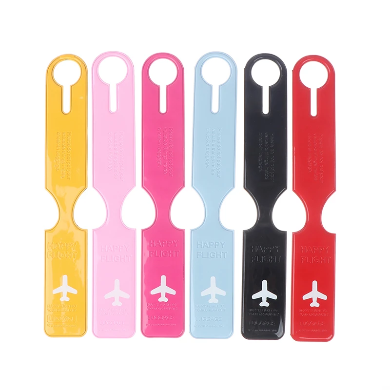 Pvc Luggage Label Straps Suitcase Airplane Travel Accessories 1pcs