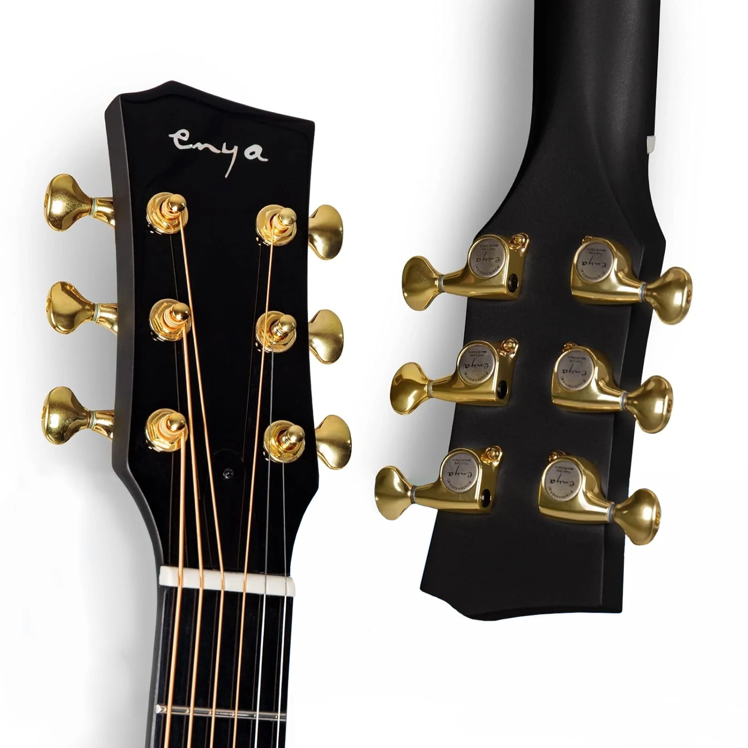 Chitarra Cutaway Enya X4 Pro 41 pollici in fibra di carbonio acuticplus con cinturino in pelle con custodia rigida