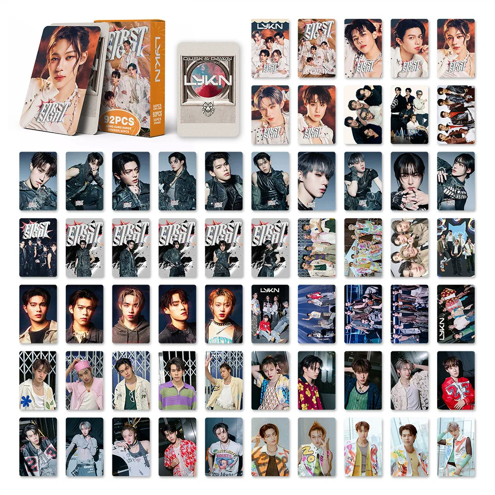 92 Pcs/Set Thai Boyband LYKN Laser Lomo Card William Lego Tui Hong