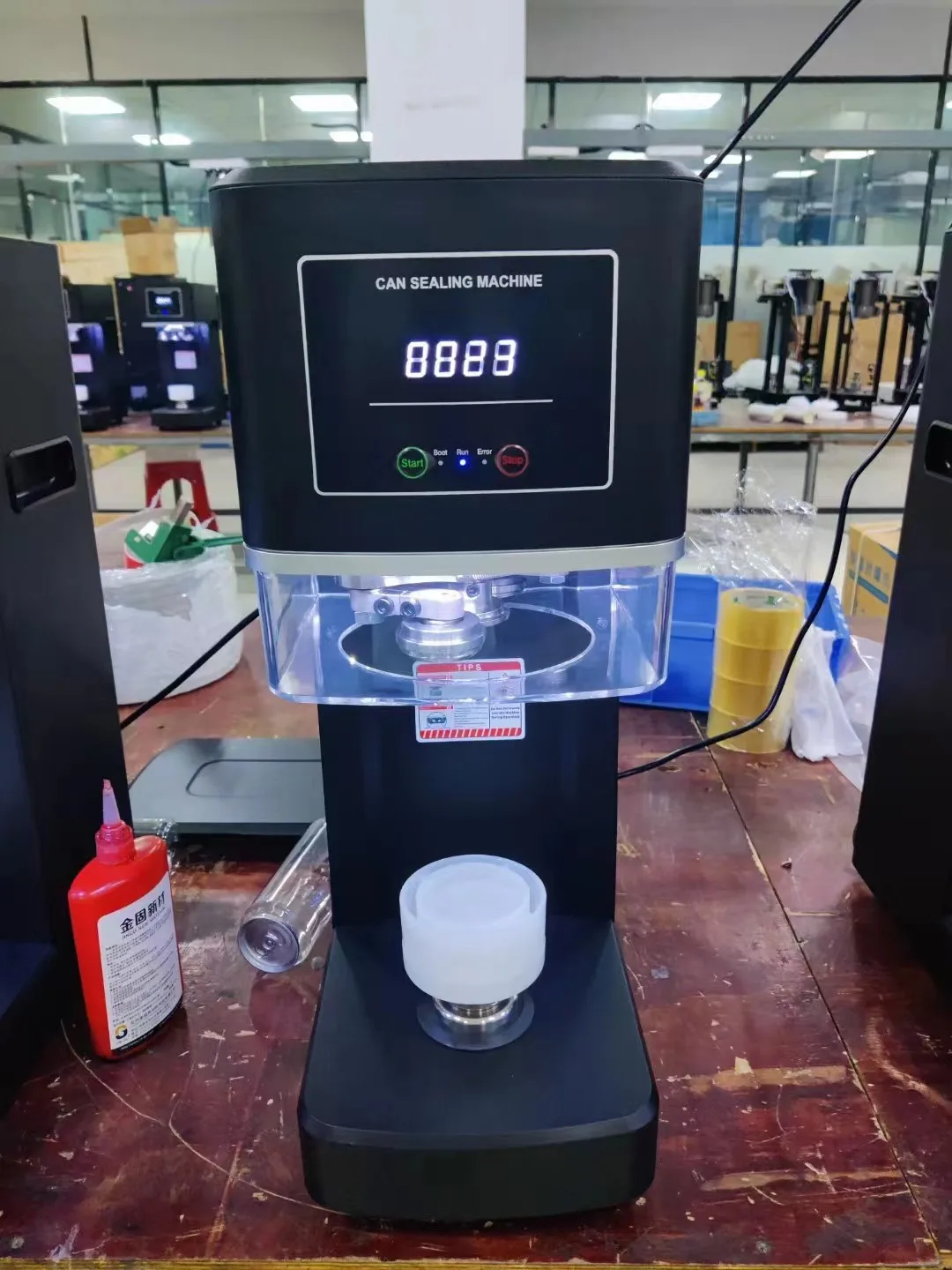 Non Rotary 3S Full Automatic Intelligent Can Sealing Machine Plastic PET Tin Jar Aluminum Beer Soda Cans Seamer Size Customized 5